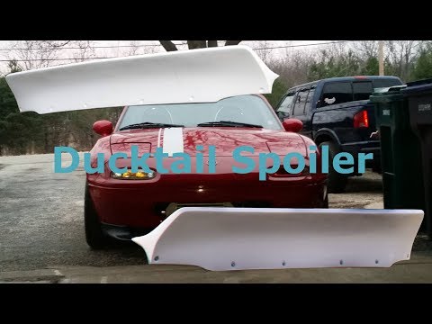 Carbon Miata ducktail spoiler