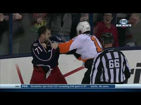 Brayden Schenn vs Nick Foligno Dec,21 2013