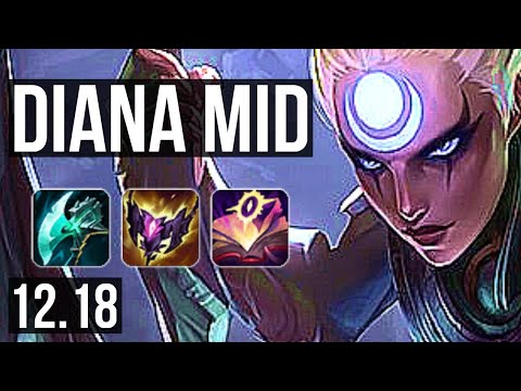 DIANA vs NASUS (MID) | 4.7M mastery, 400+ games, 9/3/6 | EUW Diamond | 12.18