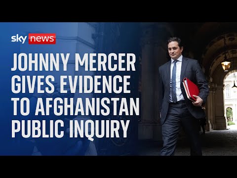 Afghanistan Inquiry live: Minister for Veterans' Affairs Johnny Mercer gives evidence