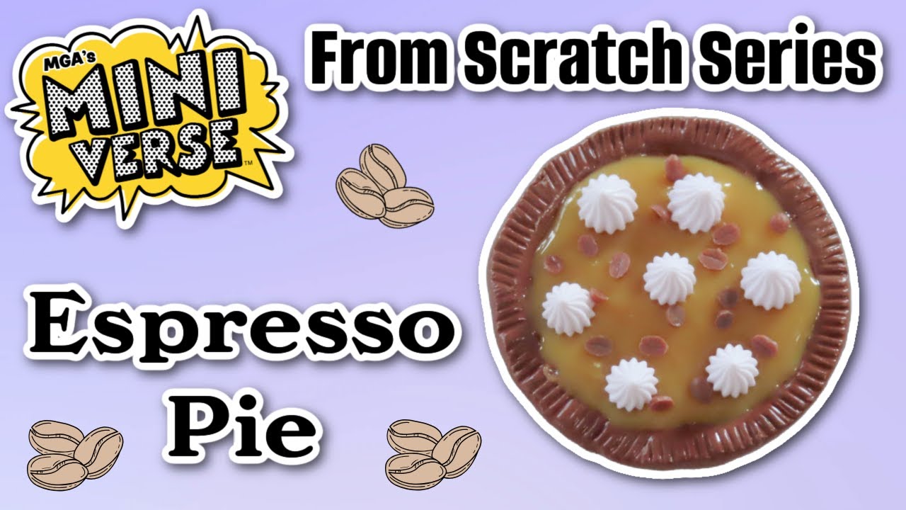 Terrified to make an Espresso Pie from Miniverse! But it turned out cute!