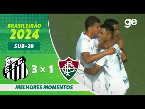 Gols e lances de Santos x Fluminense