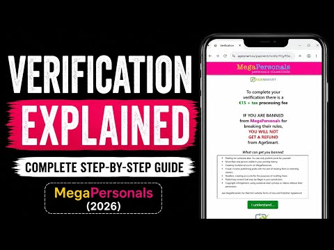 Megapersonals New Account Verification Guide Beginner Tutorial 2026
