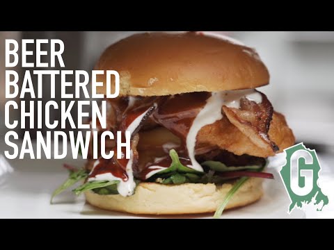 Beer Battered Chicken Sandwich at Little Pub - Best Food in Greenwich CT - Tell'em Mike Sent You