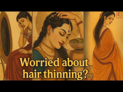 Hair Thinning रुक जाएगा ✋✨ | Crown Chakra Healing + Moonlight Oiling | Ayurvedic Hair Growth Secret 