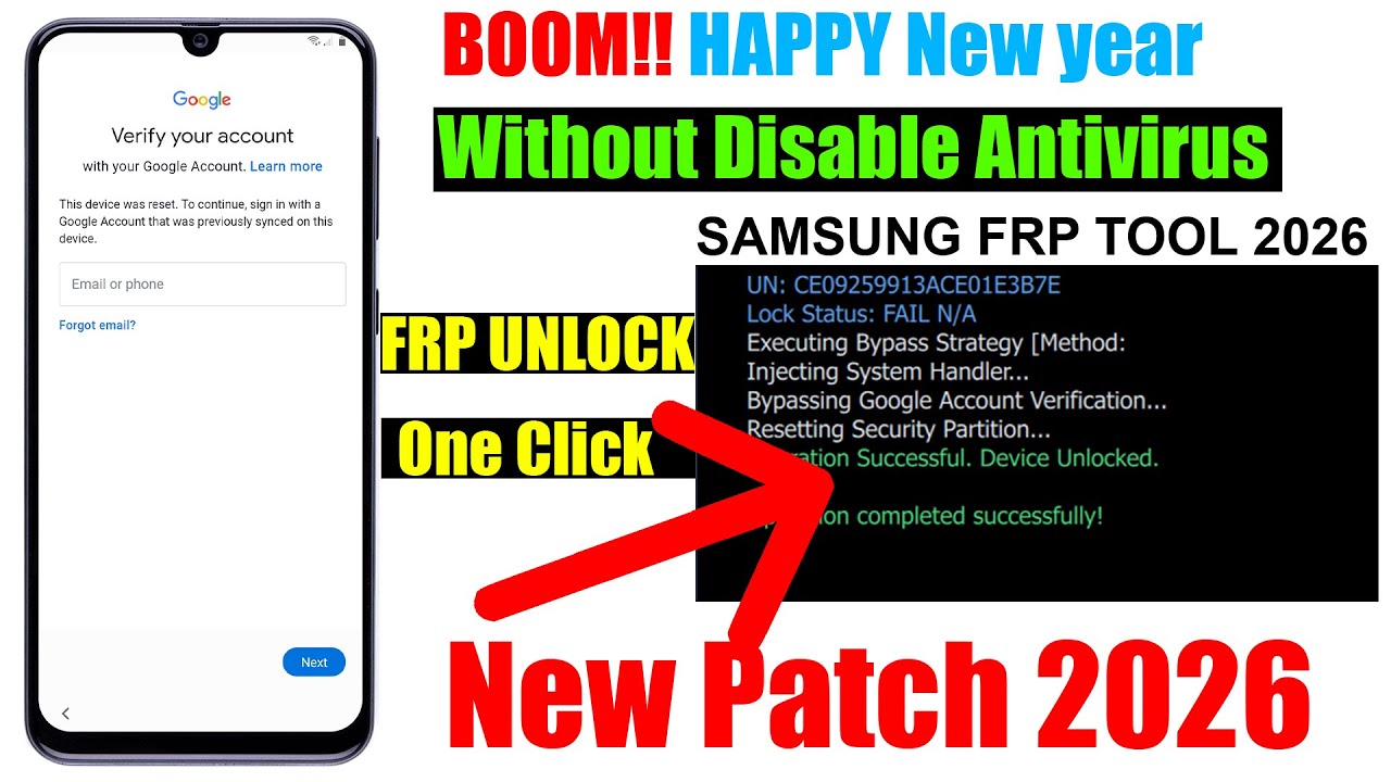 New Method 2026 Samsung FRP Bypass Android 15/16 | All Samsung FRP Unlock 10000% Working Method✅