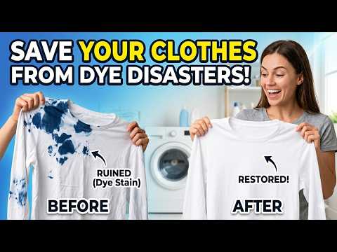 How to Remove Dye Transfer Stains from Clothes Quickly & Easily 👕