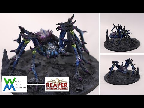 Let's Paint the Colossal Demonic Spider - Cadirith #miniaturepainting #reaperminiatures #reapermini
