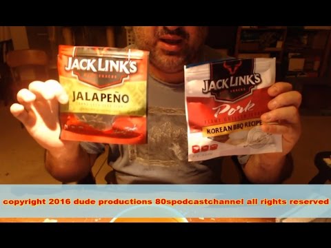 Jack Links Korean Pork BBQ and Jalapeno Jerky Tasting