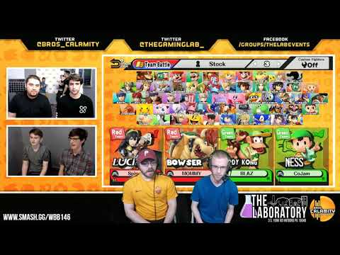 Ultra WBB #146 | Spirunk & Big Dick Billy vs Blazikus & Cojam - Losers Semi-Final - Super Smash Bros