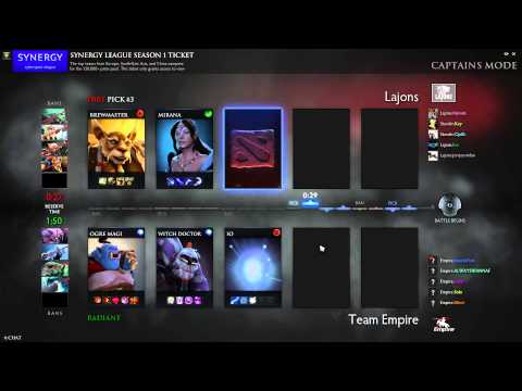Synergy League: S1 - Empire vs Lajons - Game 2 DRAFT ONLY