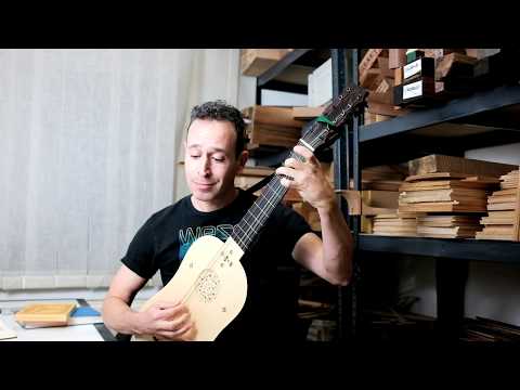 Israel Golani playing Marco Dall'Aquila's "La Traditora" on a vihuela made by Alfonso Marin