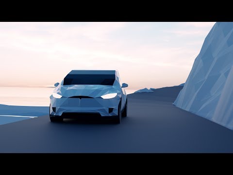 Low-poly Tesla