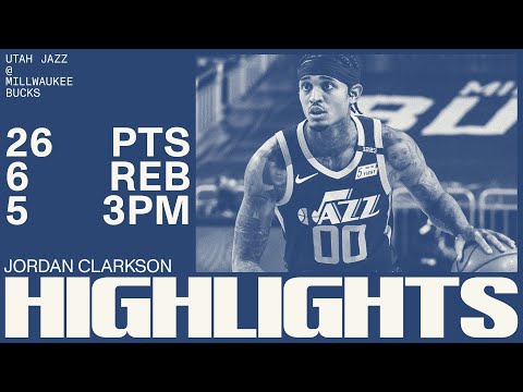 Jordan Clarkson puts the Bucks on SKATES | UTAH JAZZ