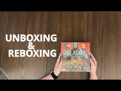 Paladins of the West Kingdom: Unboxing & Reboxing - What's in the Box?