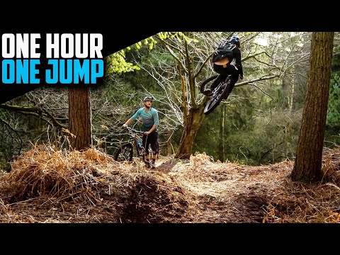 ONE HOUR TRYING TO CLEAR THE SAME ENDURO JUMP!!