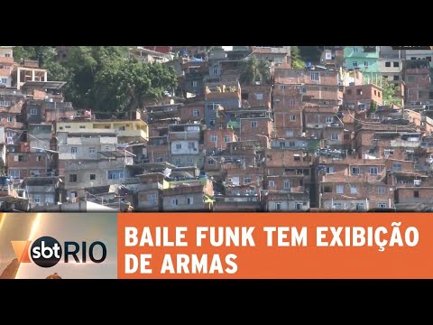 Baile funk na Rocinha tem exibição de armas