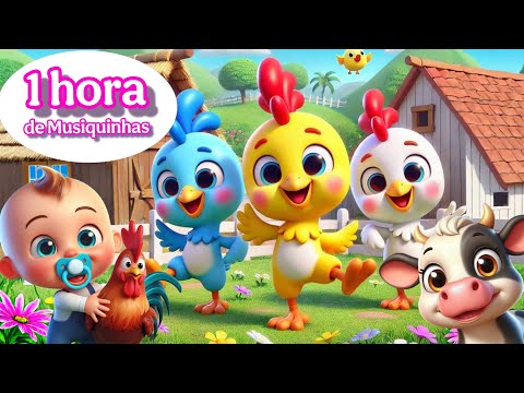 Uma Hora de Musiquinhas para crianças - Playlist de musica infantil - Desenho animado infantil