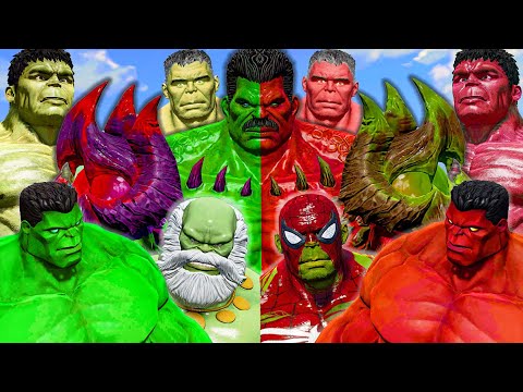 World War Hulk | Red Hell Hulk Army Vs Team Hell Hulk - What If