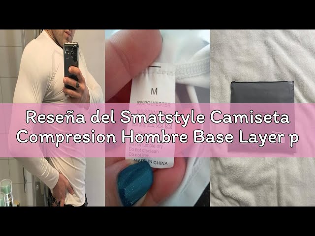 Vídeo relacionado con Smatstyle Camisa de Compresión Hombre Manga Corta para Running Deportiva Camiseta Camiseta Ajustada de Secado rápido para Hombres Fitness (FR/ES, Letras, M, Regular, Regular, Blanco)