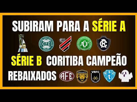 SERIES B 2025 | CORITIBA CHAMPION | ATHLETICO, CHAPECOENSE AND REMO PROMOTED | FERROVIÁRIA RELEGATED