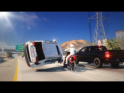 BeamNG Drive - Dangerous Overtaking Crashes #10