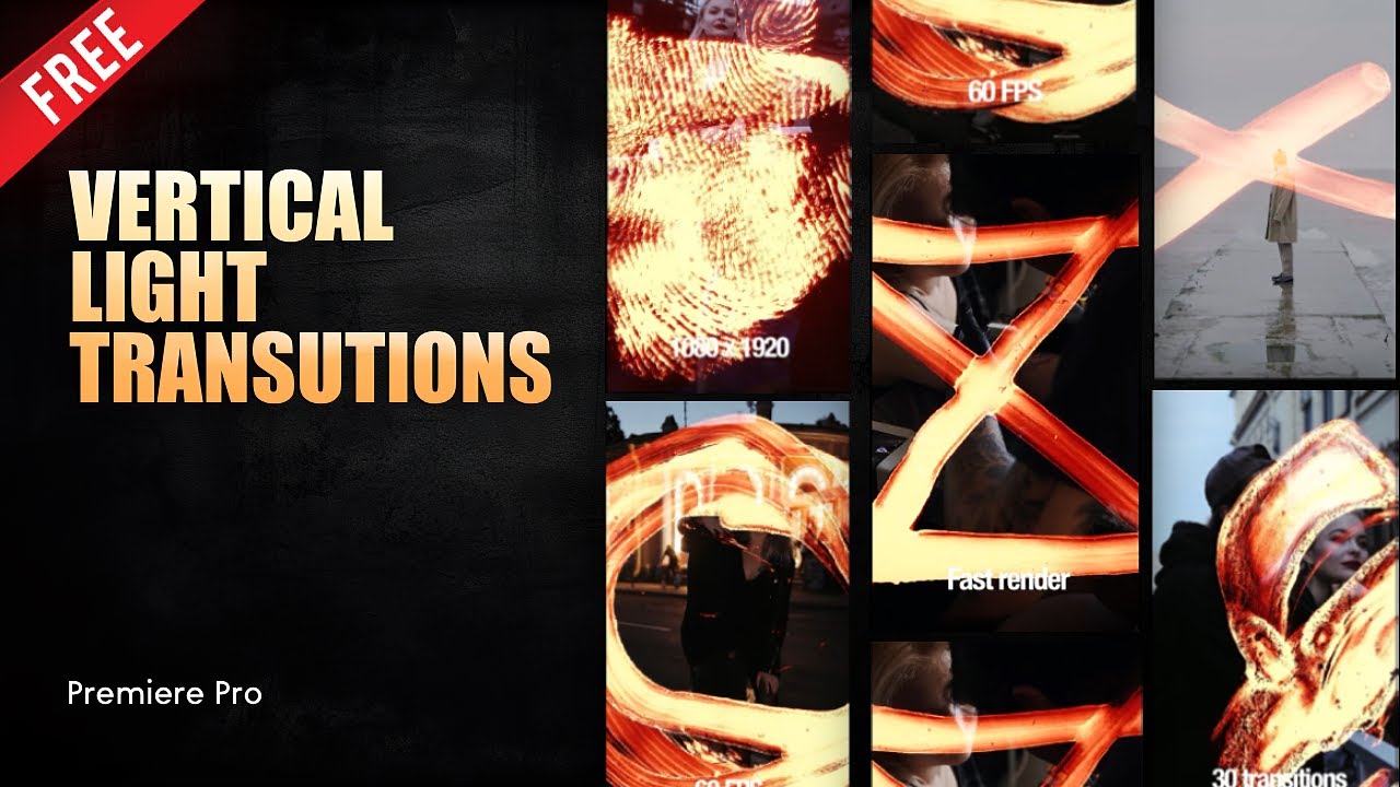 Vertical Transitions Premiere Pro | FREE Download