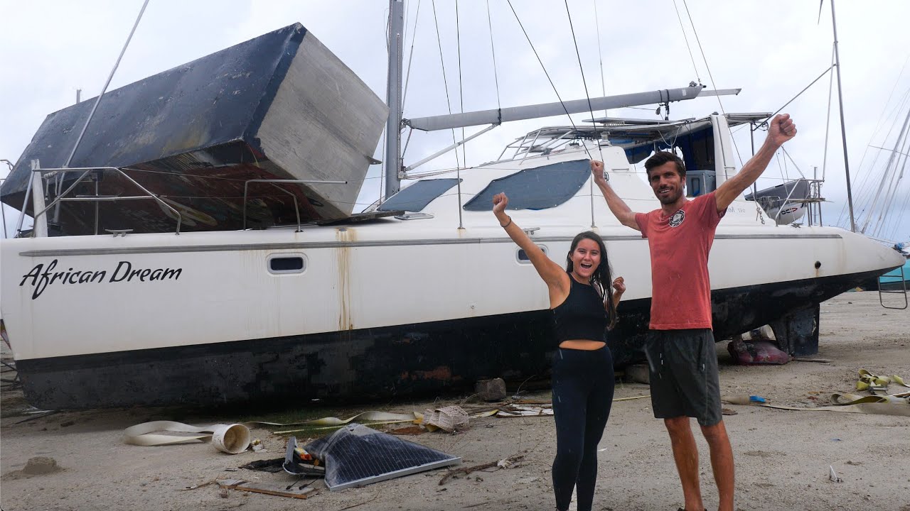 We Bought a Hurricane Beryl Damaged Catamaran