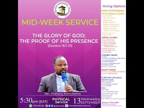 MIDWEEK SERVICE  |  WEDNESDAY 13TH SEPTEMBER 2023