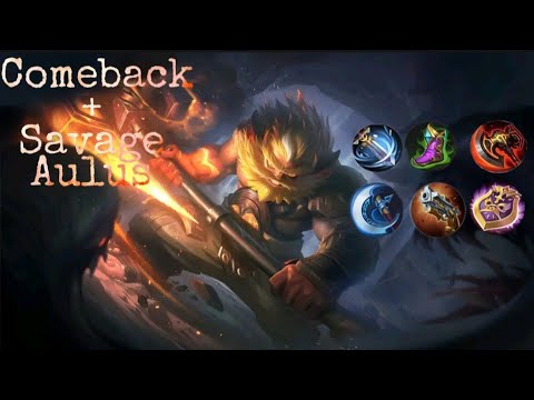 Aulus late game monster carrying the team in solo rank game comeback and savage