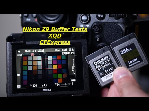 Nikon Z 9 Buffer Tests. XQD/CFe/LosslessRAW/High Efficiency Raw