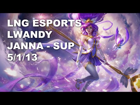 LNG Esports lwandy Sup Janna vs Karma - KR Challenger Patch 10.9