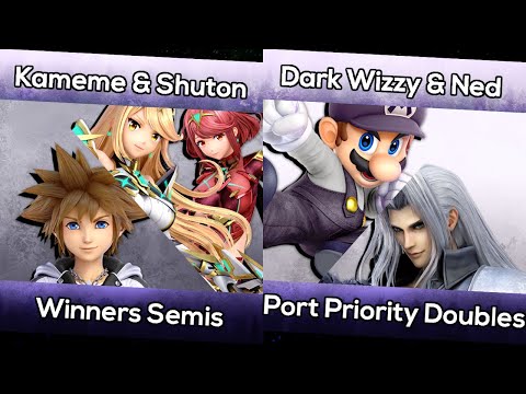 Kameme / Shuton (Sora, Pyra/Mythra) vs Dark Wizzy / Ned (Mario, Sephiroth) - PP7 Doubles WSFs