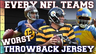 Ranking ALL 32 NFL Teams UGLIEST Throwback Uniforms