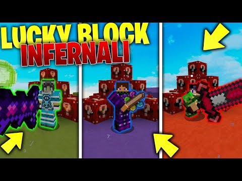 Minecraft ITA | SFIDA CON I LUCKY BLOCK INFERNALI! ARMATURE E SPADE CLAMOROSE KeNoia e Marco