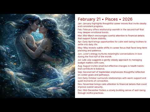 February 21 Birthday Horoscope 2026 | Pisces Astrology Forecast