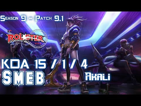 KT Smeb AKALI vs RYZE Mid - Patch 9.1 KR Ranked