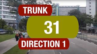 Go-Ahead Trunk 31 (Direction 1) | Bus Service Route Visual