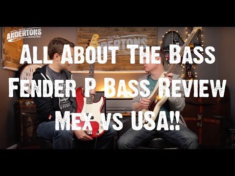 All About The Bass - Fender P Bass Review - Mex vs USA!!