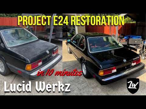 Restoring a BMW E24 633csi in 10 Minutes!