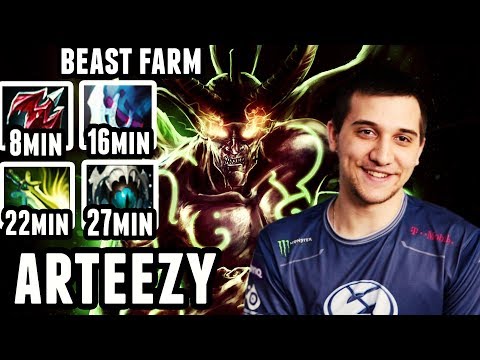 Arteezy - Terrorblade Pro Gameplay | Farming Machine | Dota 2 MMR Ranked Match