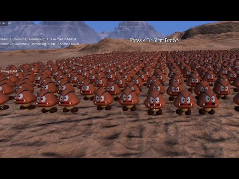 1000 Goombas vs Super Mario - Ultimate Epic Battle Simulator - UEBS