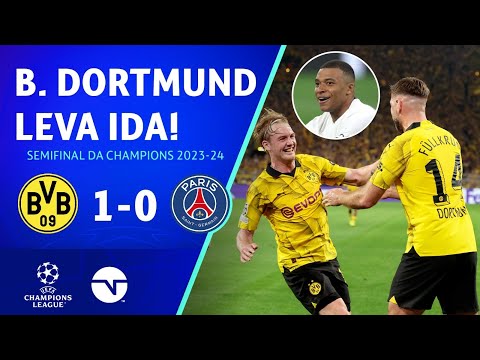 Gols e lances de Borussia Dortmund x PSG