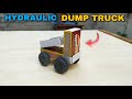 How To Make A Hydraulic Dump Truck At Home Matchbox Mini Car For Kid
