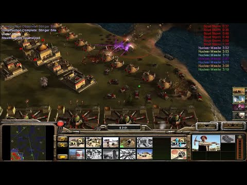 Command Conquer Generals Zero Hour Gla Toxin Generals 1 vs 7 China Infantry Generals BigGameHunters