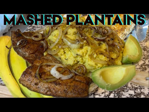 How to make mangu de plátano | cocinando Mashed plantains | easy Mashed plantains recipe