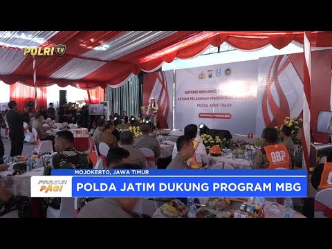 POLDA JATIM LAKSANAKAN GROUNDBREAKING GEDUNG PELAYANAN MBG