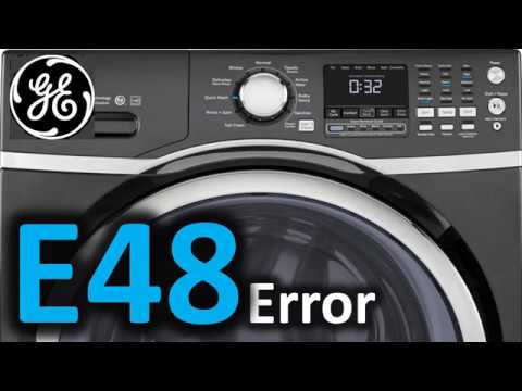 E48 Error Code SOLVED!!! GE Front Load Washer Washing Machine