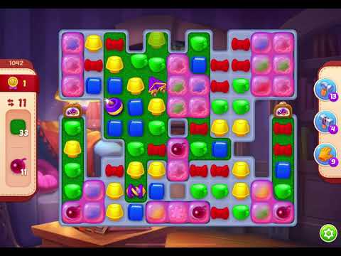 HomeScapes Level 1042 no boosters (17 moves)