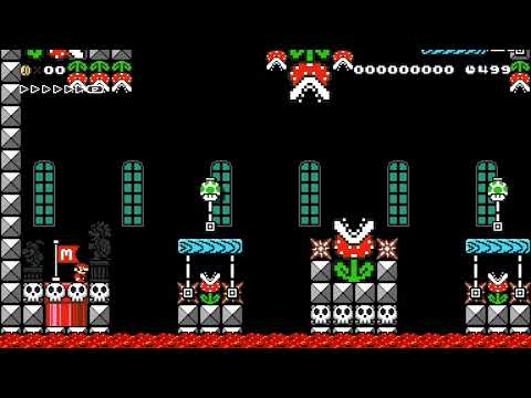☆★☆Hot Piranha Lava Platforms☆★☆ by ☆Lionaris☆ 🍄Super Mario Maker 2 ✹Switch✹ #bvn